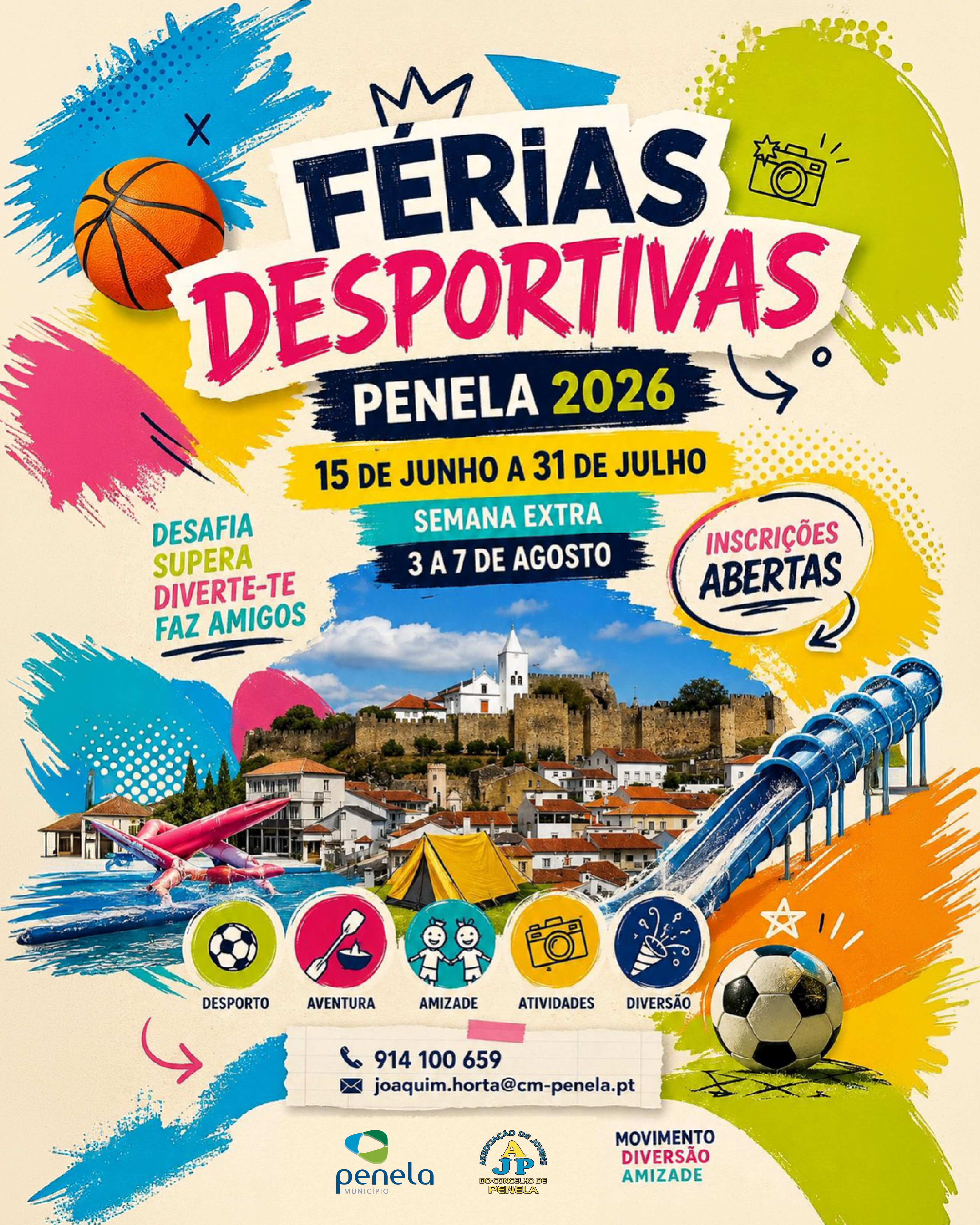 Férias desportivas de Penela arrancam dia 15 de junho