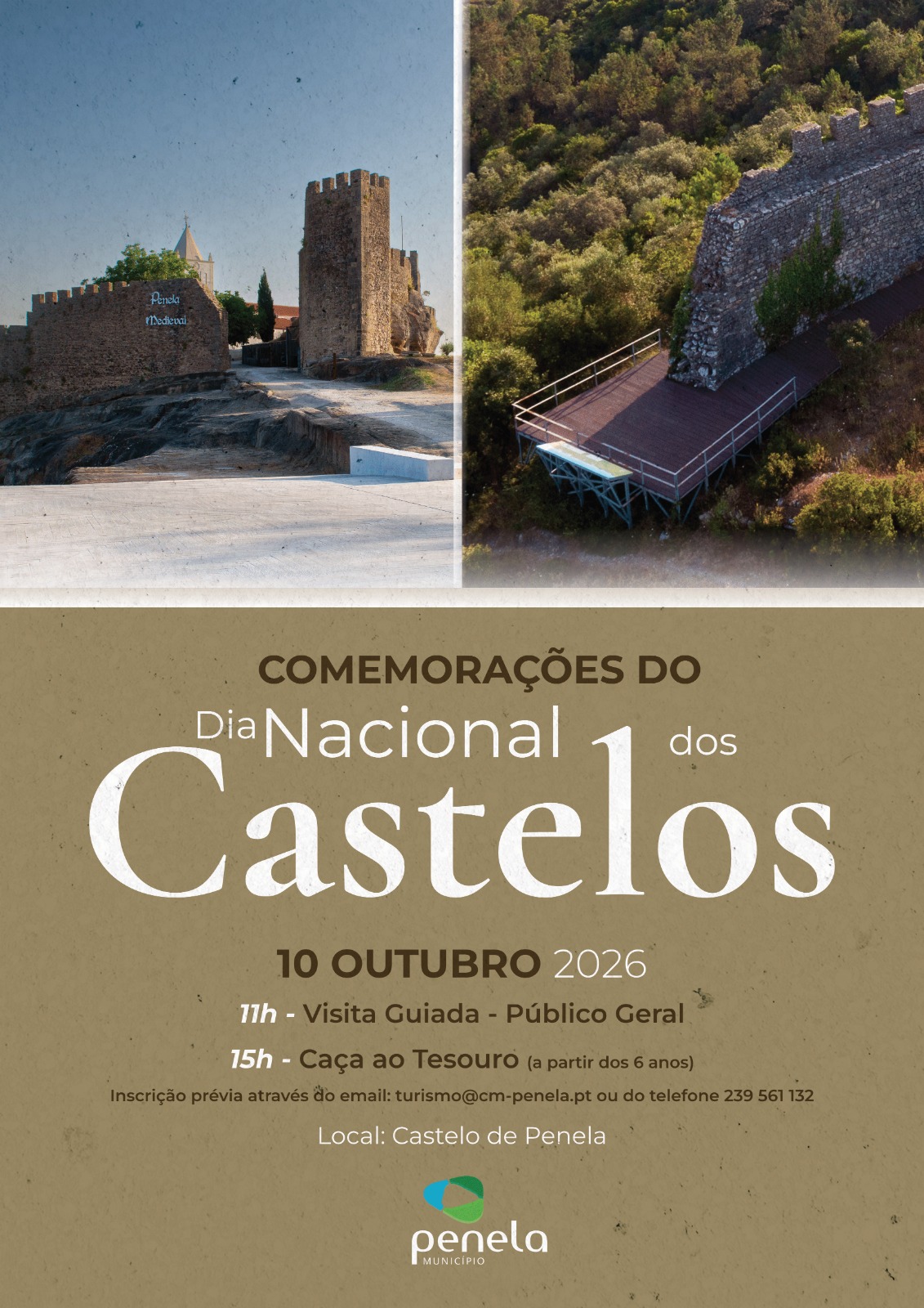 Penela assinala o Dia Nacional dos Castelos com visitas guiadas e uma caça ao Tesouro no Castelo