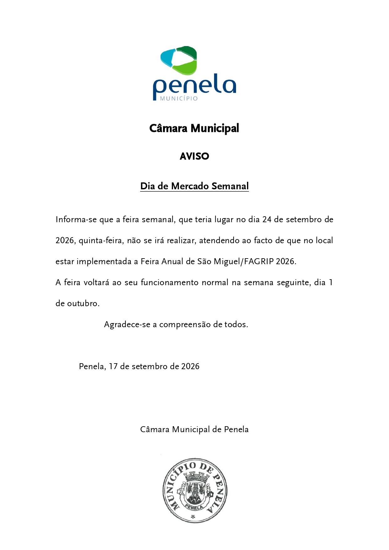 Dia de Mercado Semanal