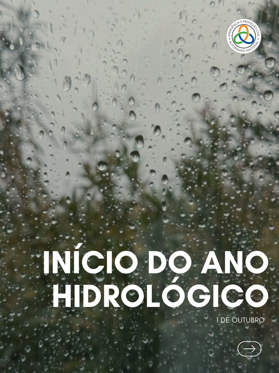 Aviso à População - Início do ano hidrológico - Medidas preventivas