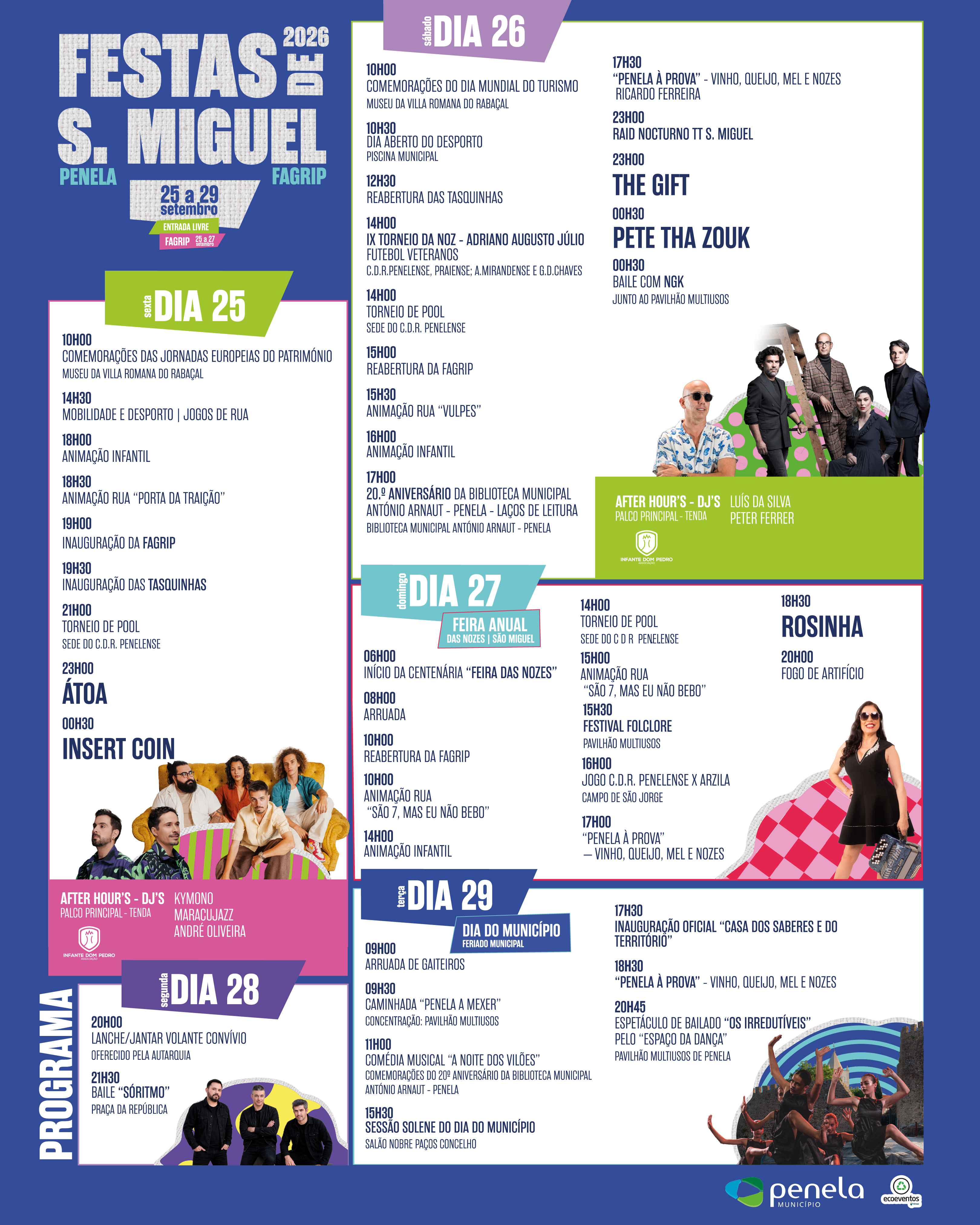 Conheça o programa completo das Festas de São Miguel e FAGRIP 2026!