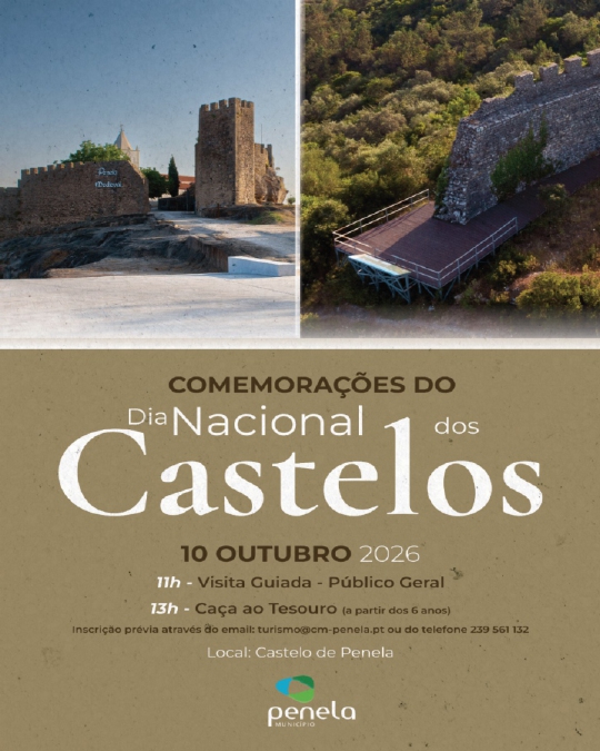 Penela assinala o Dia Nacional dos Castelos com visitas guiadas e uma caça ao Tesouro no Castelo