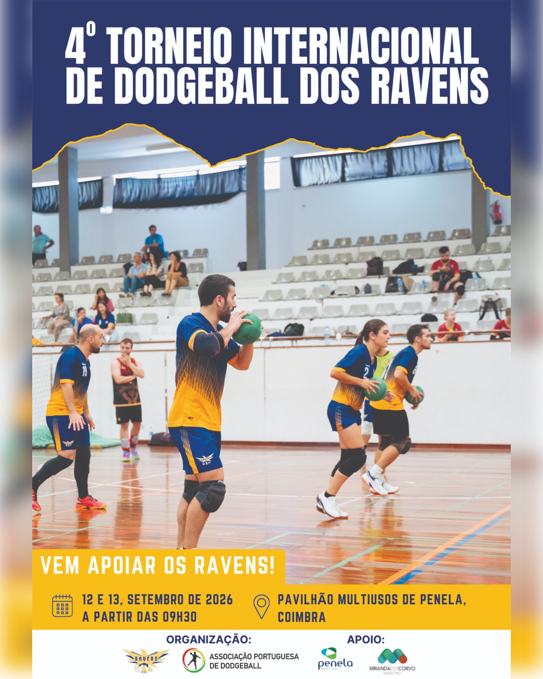 Penela recebe a 4.ª edição do Torneio Internacional de Dodgeball dos Ravens