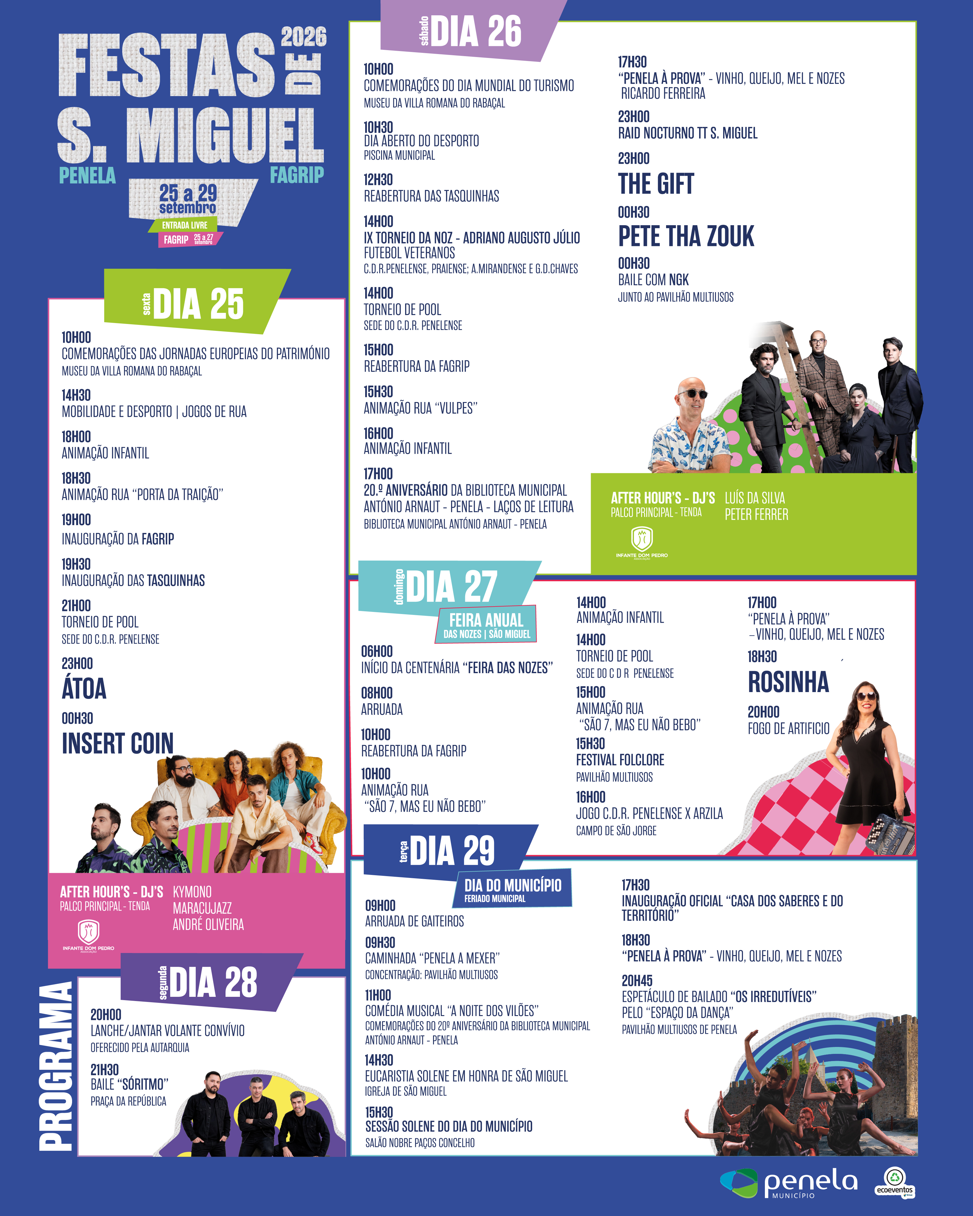 Conheça o programa completo das Festas de São Miguel e FAGRIP 2026!